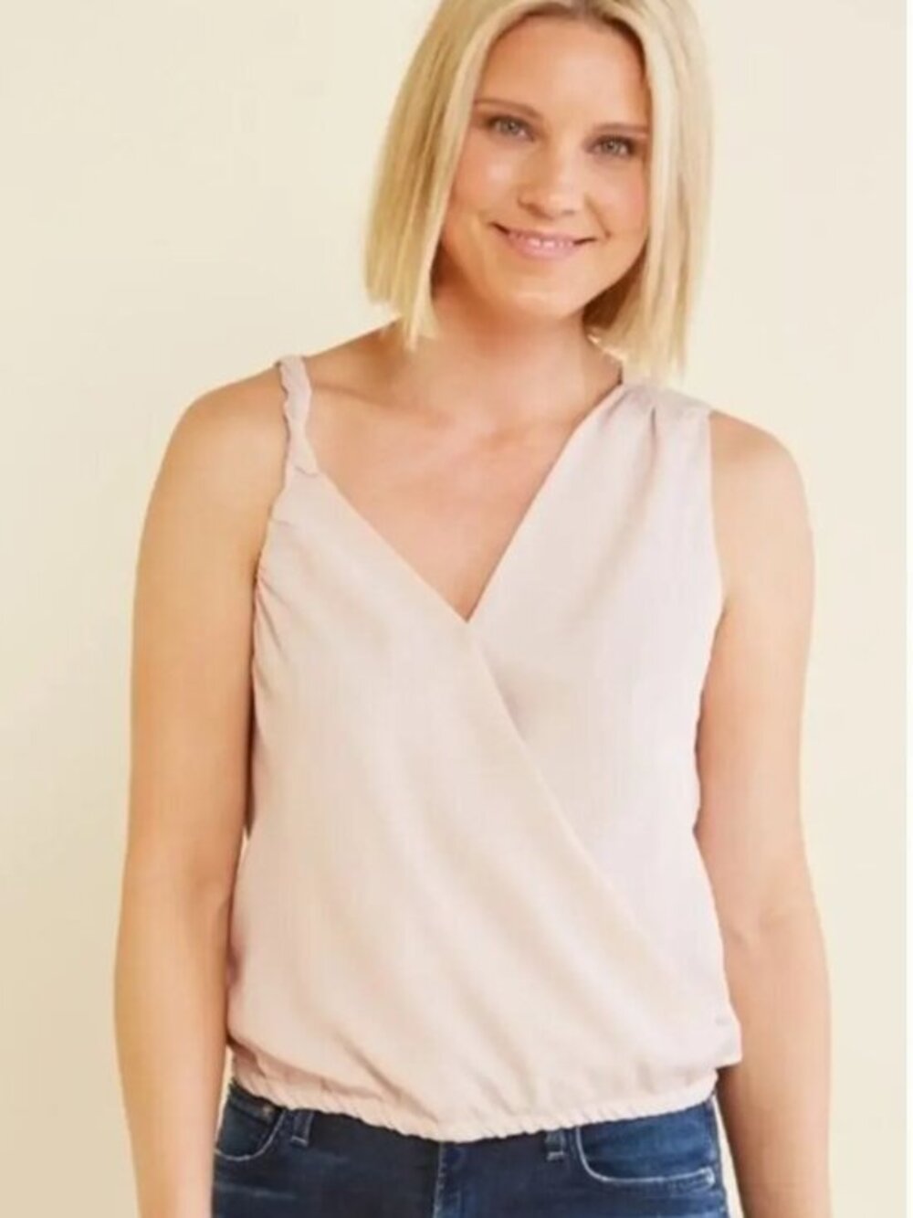 Evereve | Hearloom Pink Satin Tank Size Small NWT